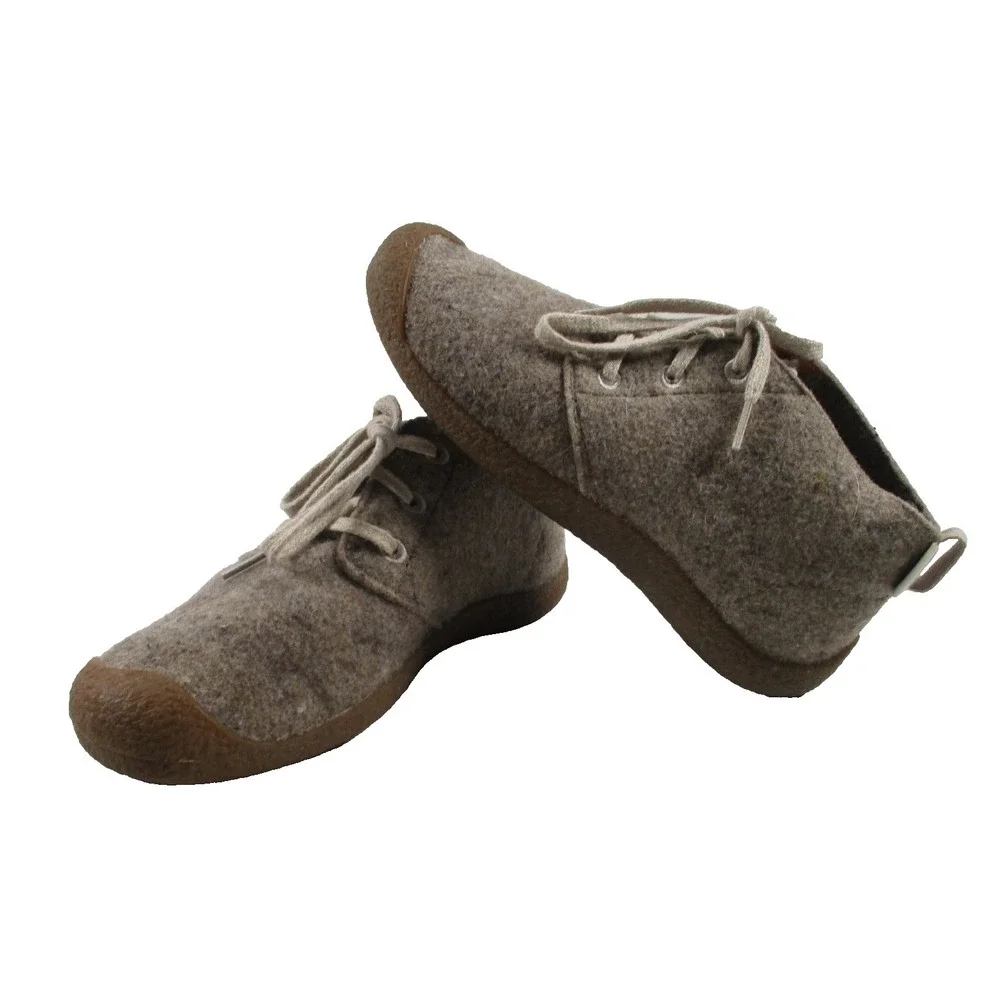 KEEN Mosey Chukka Hiking Shoes Taupe Felt/Birch Women's size 8 NICE!‎